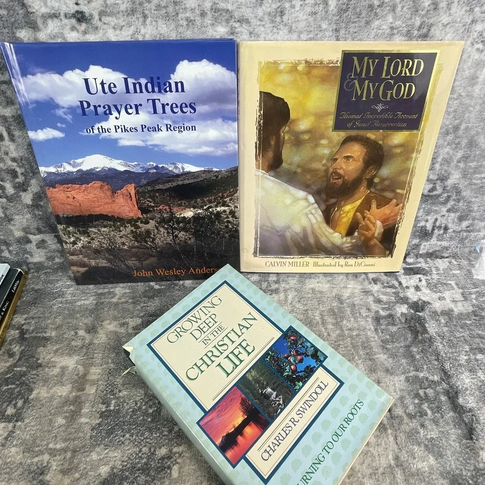 Collection Christian 7 Book Lot Experiencing God Swindoll Joni Tada Bible Atlas